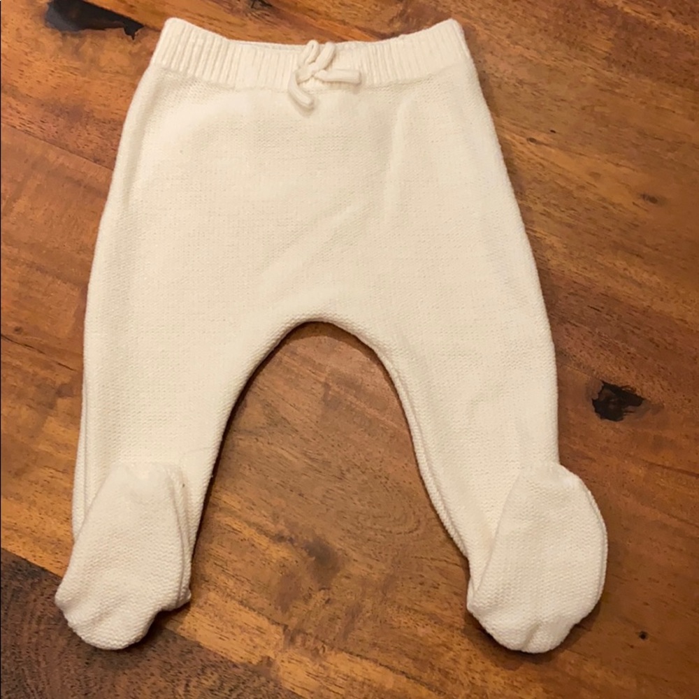 Zara baby knit footie